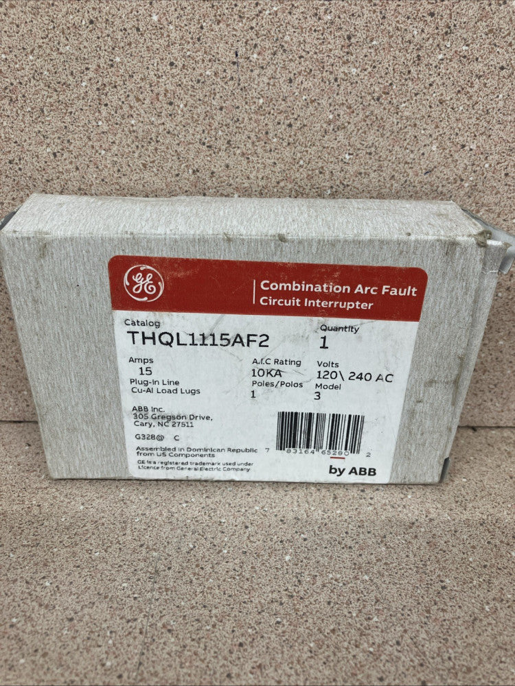 GE ABB | THQL1115AF2 | Circuit Breaker | 15 amp | 120/240v | 1 pole NOS