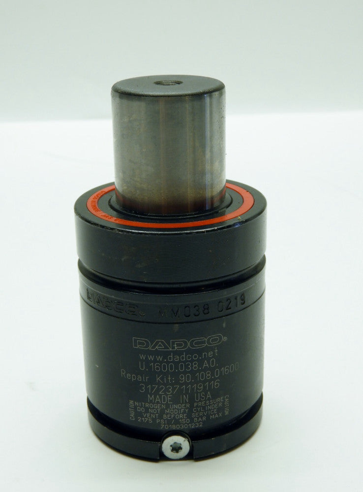 Dadco U.1600.038.A0, U Series Nitorgen Gas Spring, 63mm Can, 3432 lb