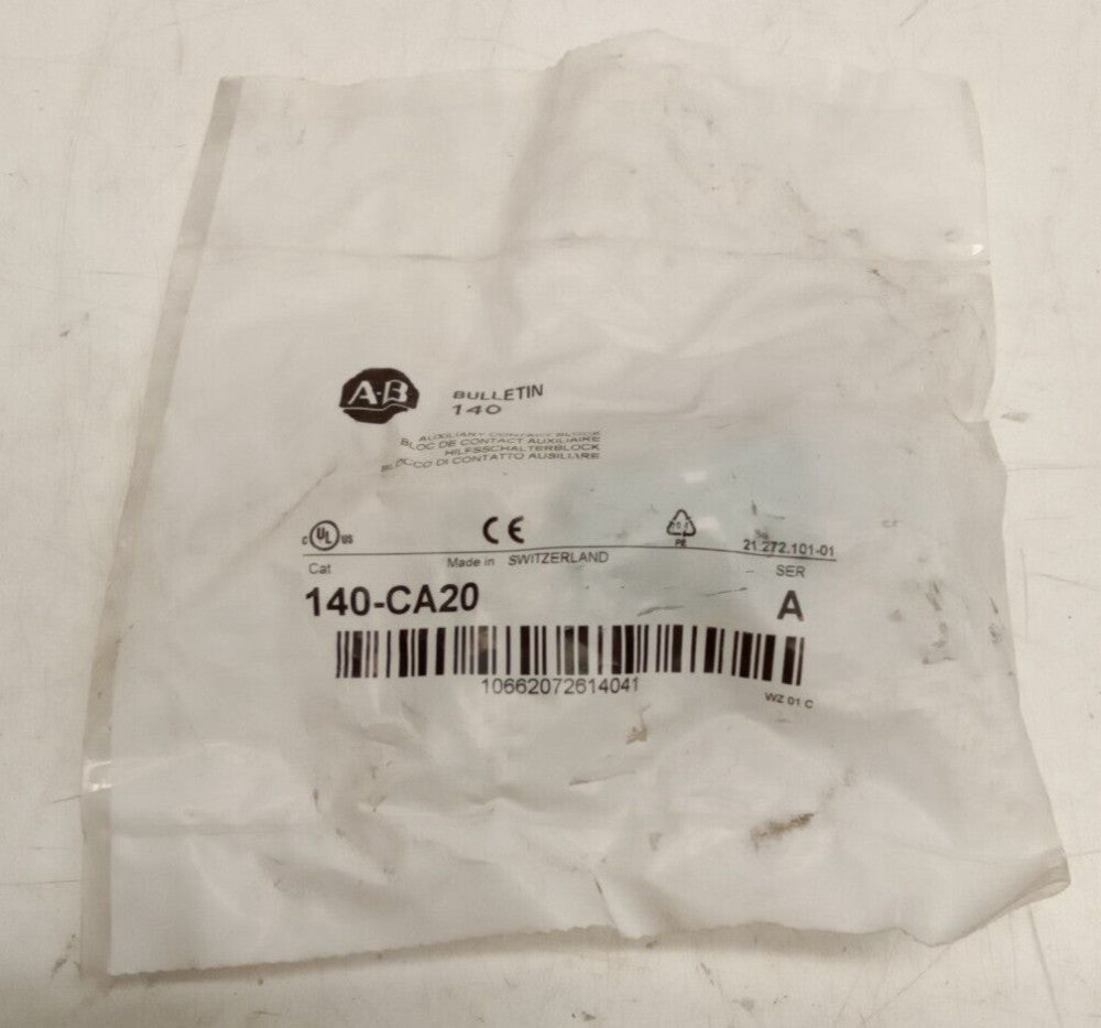 ALLEN-BRADLEY 140-CA20 Ser. A  Auxillary Contact Block
