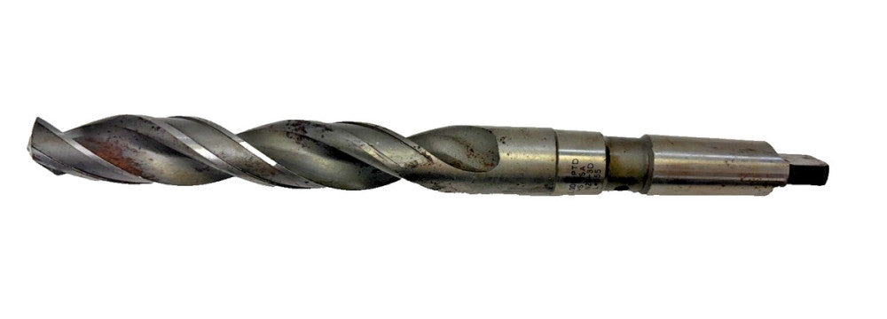 PTD #3 MORSE TAPER SHANK DRILL BIT, SPIRAL 2 FLUTE, OAL 11-3/8"