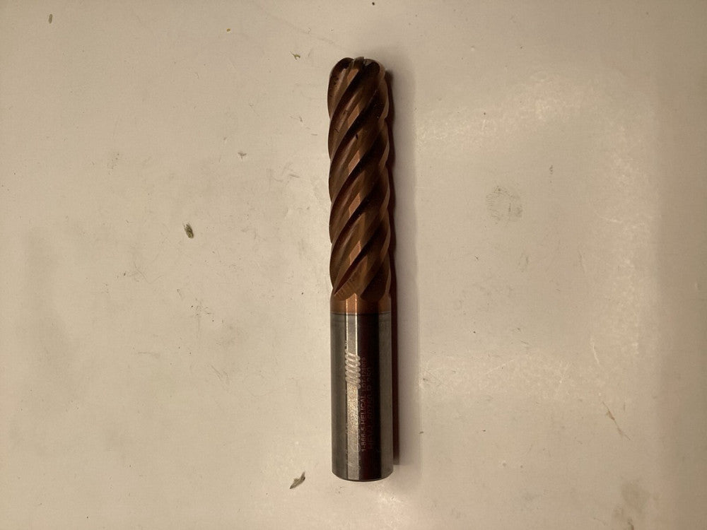Helical Corner Radius End Mill 6 Flutes HEV-L-60750-R.250