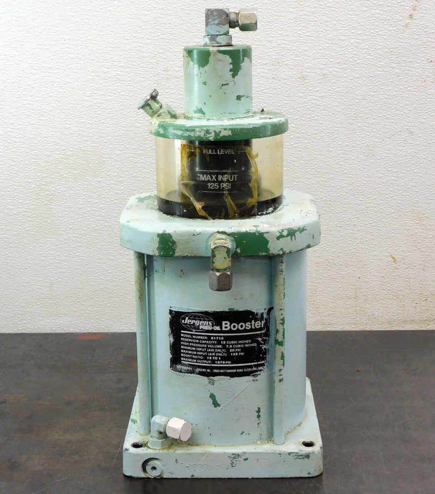 Jergens 61710 Standard Pneumatic Booster 15:1 Ratio 1875 PSI 14-7/16" Height