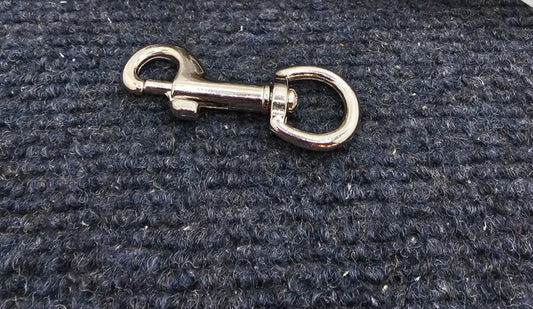 (QTY 10) Swivel Snap Hooks Chrome Finish Stainless Steel Bolt Snap