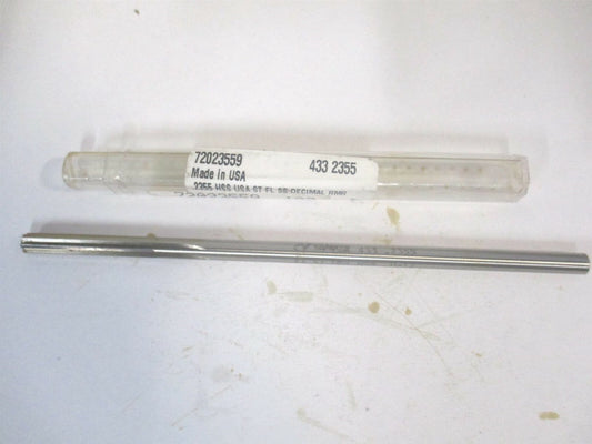 (433-0.2355) 0.2355" x 1-1/2" x 6" OAL Straight HSS 6-Flute Chucking Reamer 