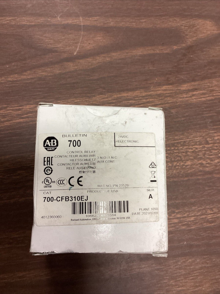Allen Bradley 700-CFB310EJ Control Contactor Relay 24VDC
