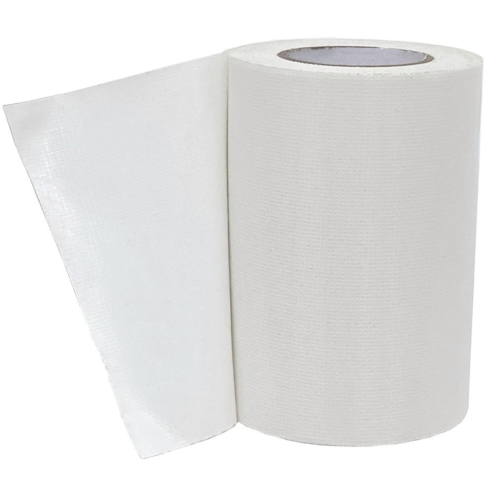 White Repair Tape, 4 Inch x 30 Feet Tent RV Awning 4" x30ft, 