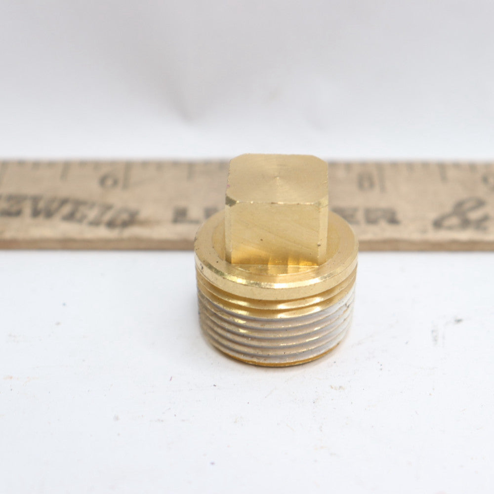 Brass Square Head Plug Fitting 3/4" MIP