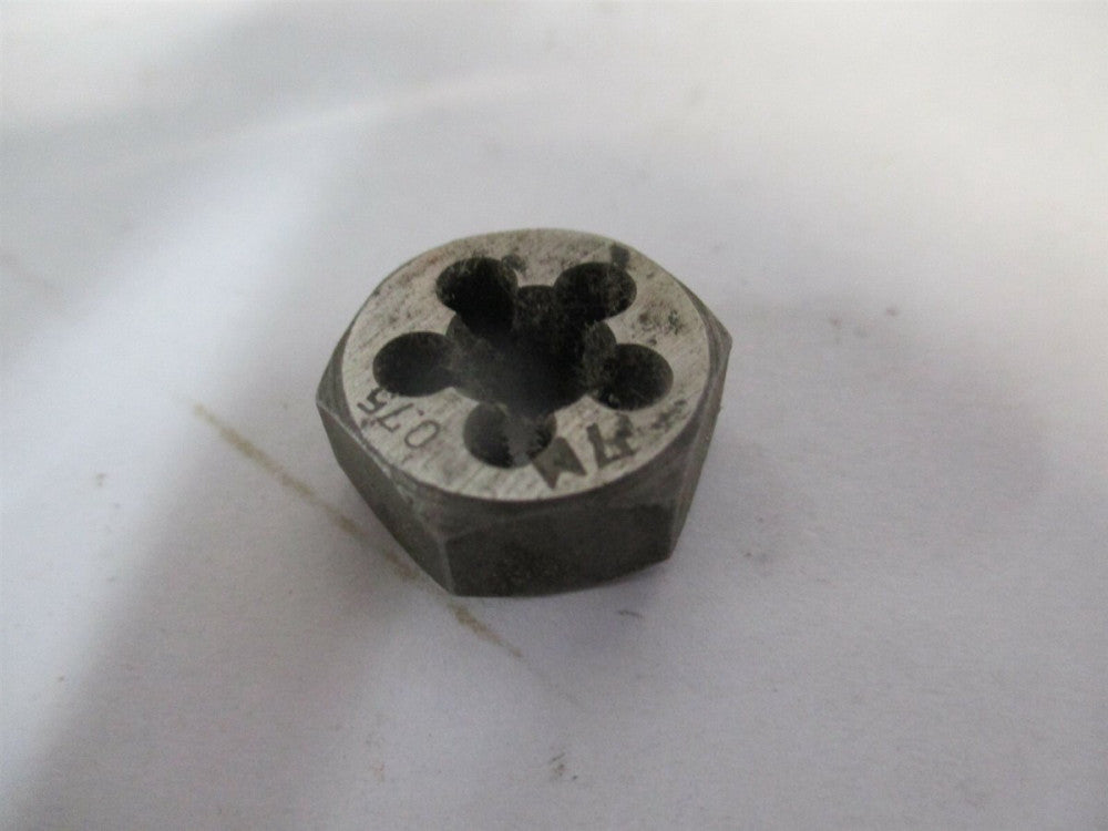 (419-07075) M-0.75 Hex Rethreaded Hexagon Die 