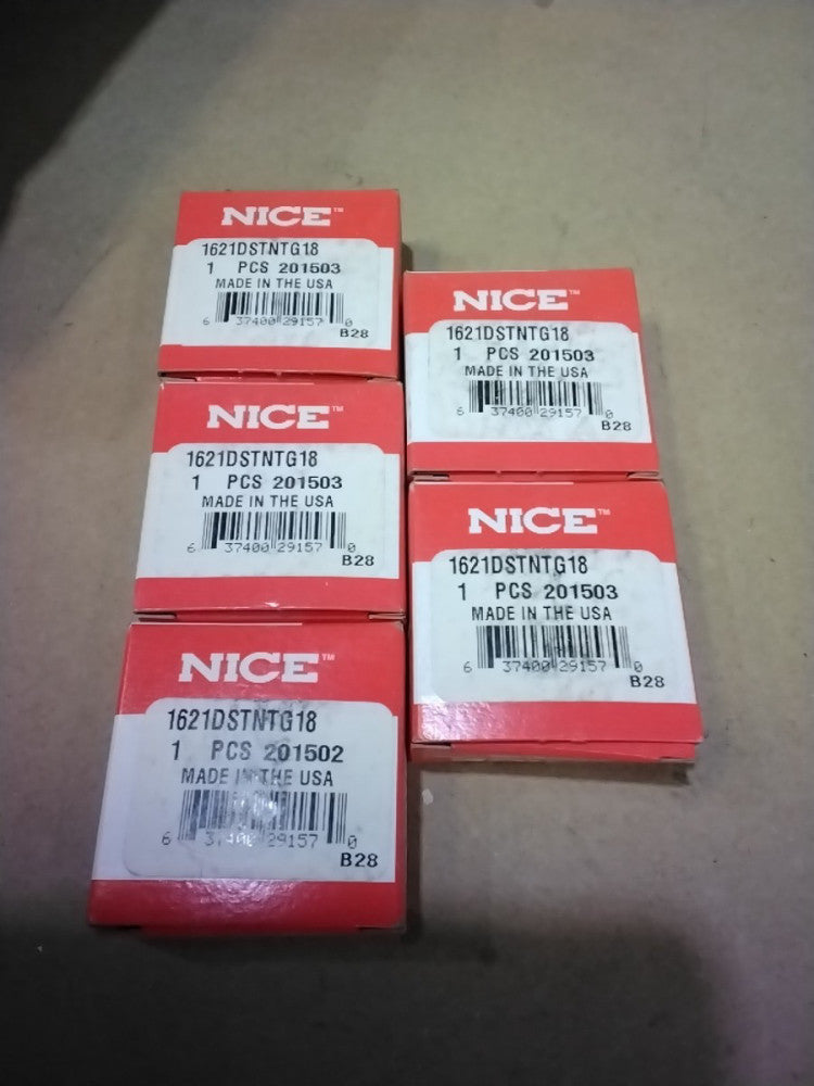 NICE Ball Bearings 1621DSTNTG18 | 35x12x11mm, Lot Of 5