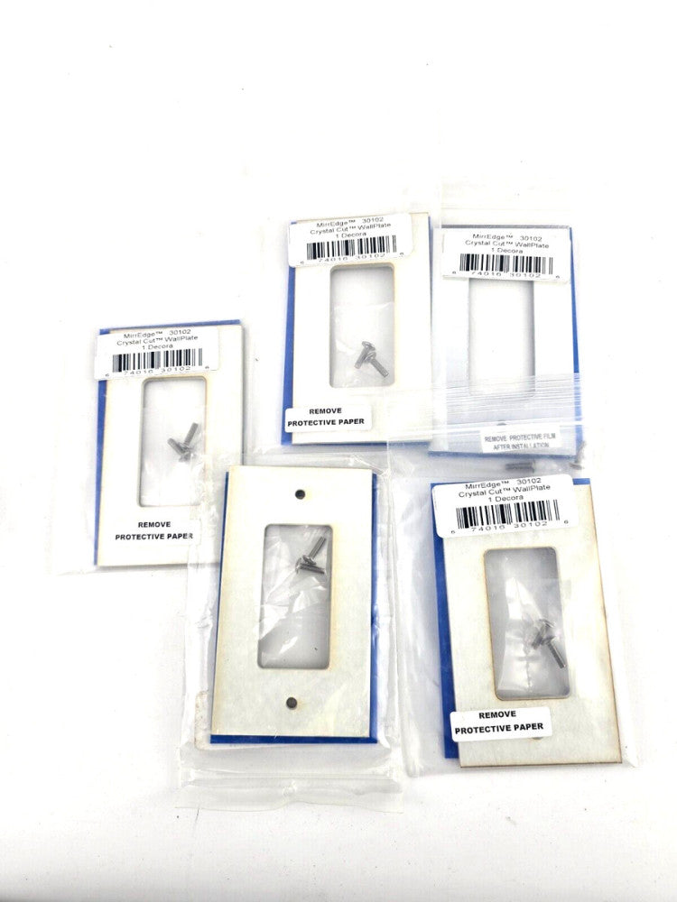 5pcs Lot MirrEdge 30102 Crystal Cut Mirror Finish Wall Plate Single Decora