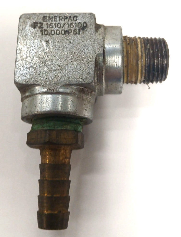 ENERPAC FZ1610 HYDRAULIC ELBOW FITTING 10000 PSI 3/8" NPTF FEMALE CONNECTOR