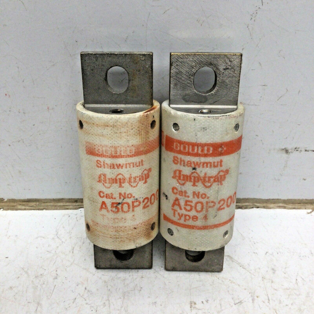 Gould Shawmut A50P200 Type 4 Amp-Trap Fuse, 200A, 500VAC (2 PACK)