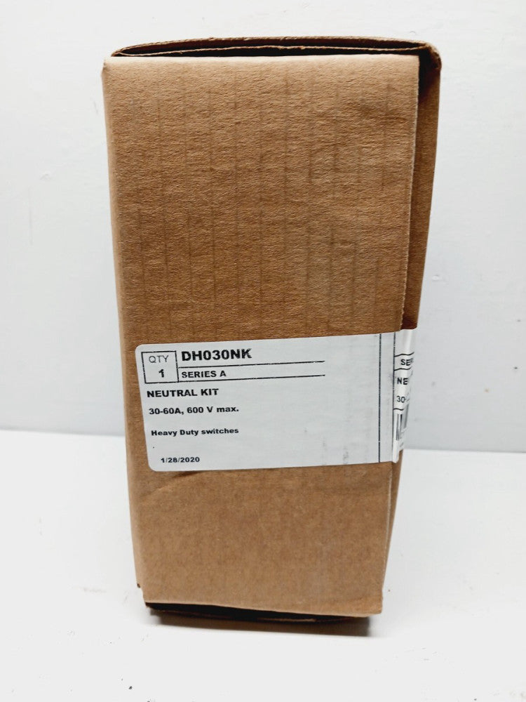 NEW SEALED EATON DH030K 30-60 AMP NEUTRAL KIT 600 VAC