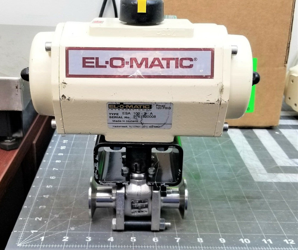 1” MCF STAINLESS BALL VALVE & EL-O-MATIC ACTUATOR KCE 1500 PS1 [B5S4] 