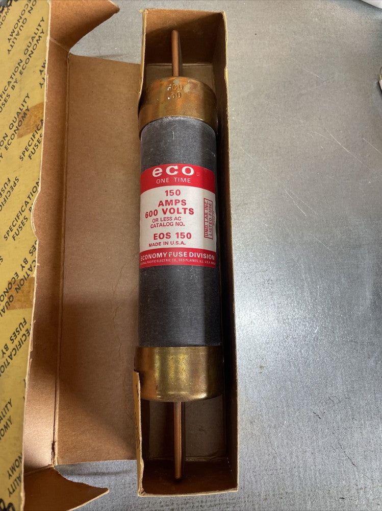 New Open Box! ECO EOS-150 EOS150 150A 600V ONE-TIME BLADE FUSE 