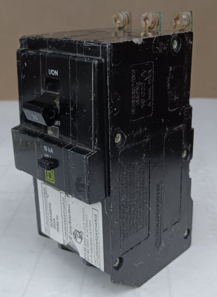 SQUARE D 30 AMP BOLT ON CIRCUIT BREAKER 3 POLE 240 VAC QOB330EPD