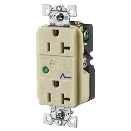 Hubbell Wiring Device-Kellems Hbl5360isa Straight Blade Receptacle, 5-20R, 20