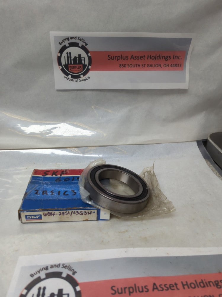 SKF,6014-2RS1/C3G3N,RUBBER SEALED DEEP GEOOVE BALL BEARING NOS