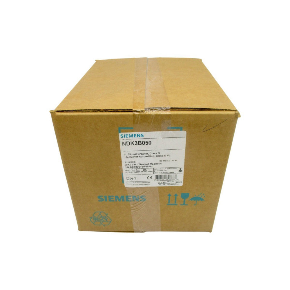 SIEMENS NDK3B050 3VL2505-1KN30-0AA0 480V 50A NSFS