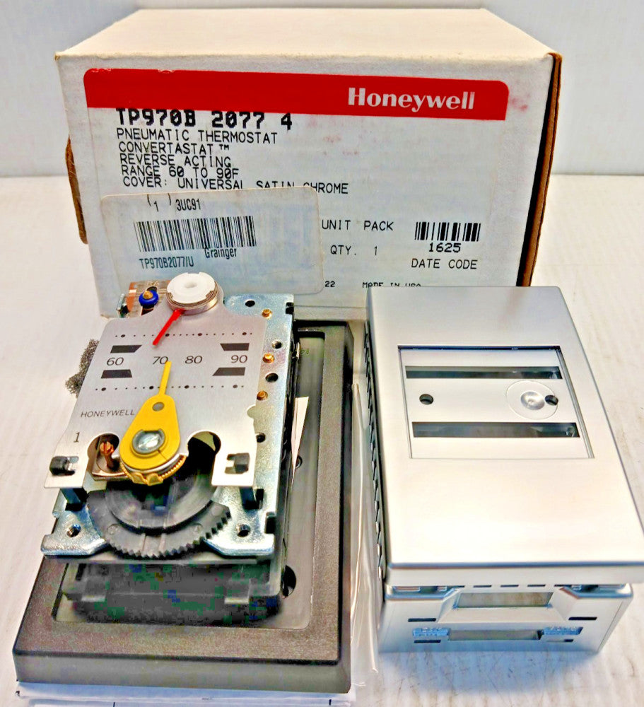 New Honeywell TP970B2077 Pneumatic Thermostat Reverse Acting 60 to 90º
