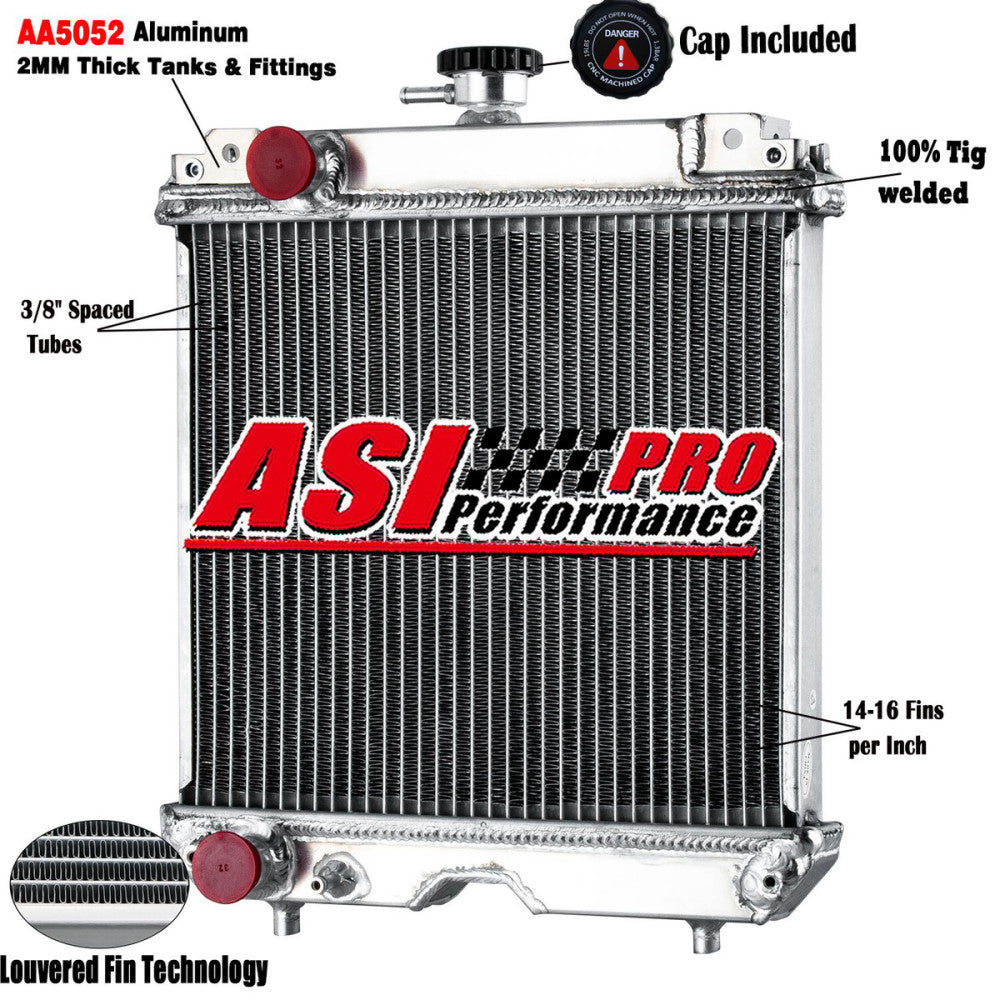 6C090-58502 Aluminum Tractor Radiator for Kubota Model B7300