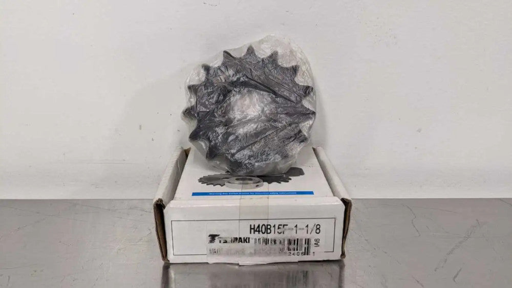 Tsubaki HB40B15F-1-1/8 Roller Chain Sprocket 1-1/8" ID 40 Chain 15 Teeth