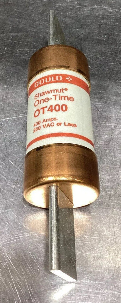 Gould Shawmut Fuse OT400 400amp 250v One-Time-Fuse NOS SURPLUS