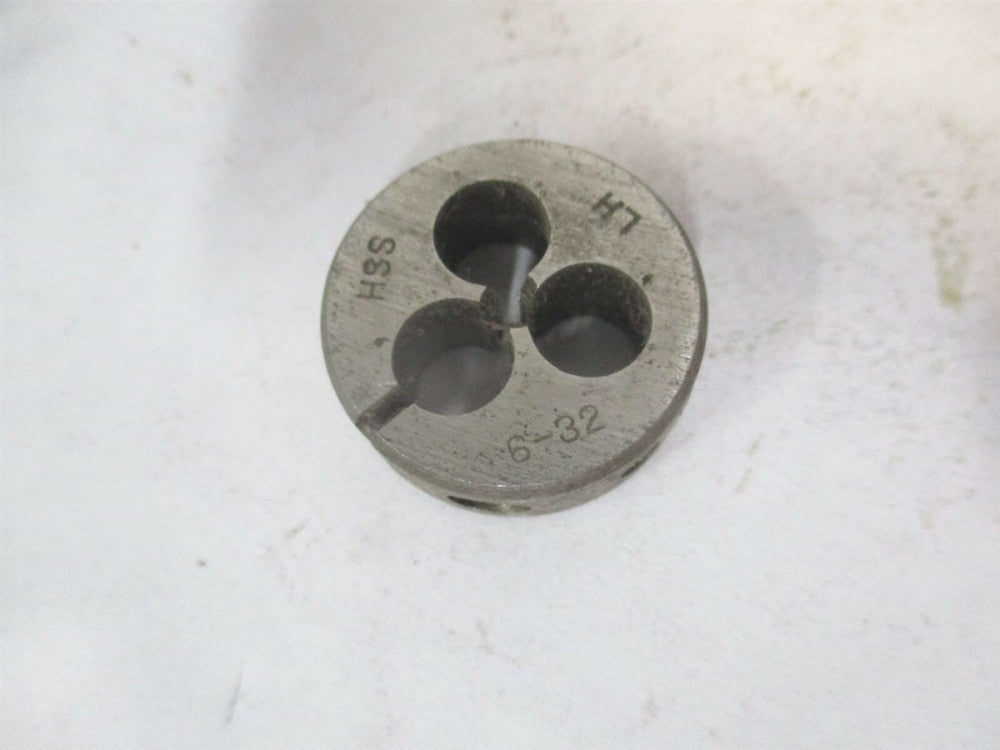 A-1 (107-00632) 6-32 x 1" LH High Speed Steel Round Adjustable Die 