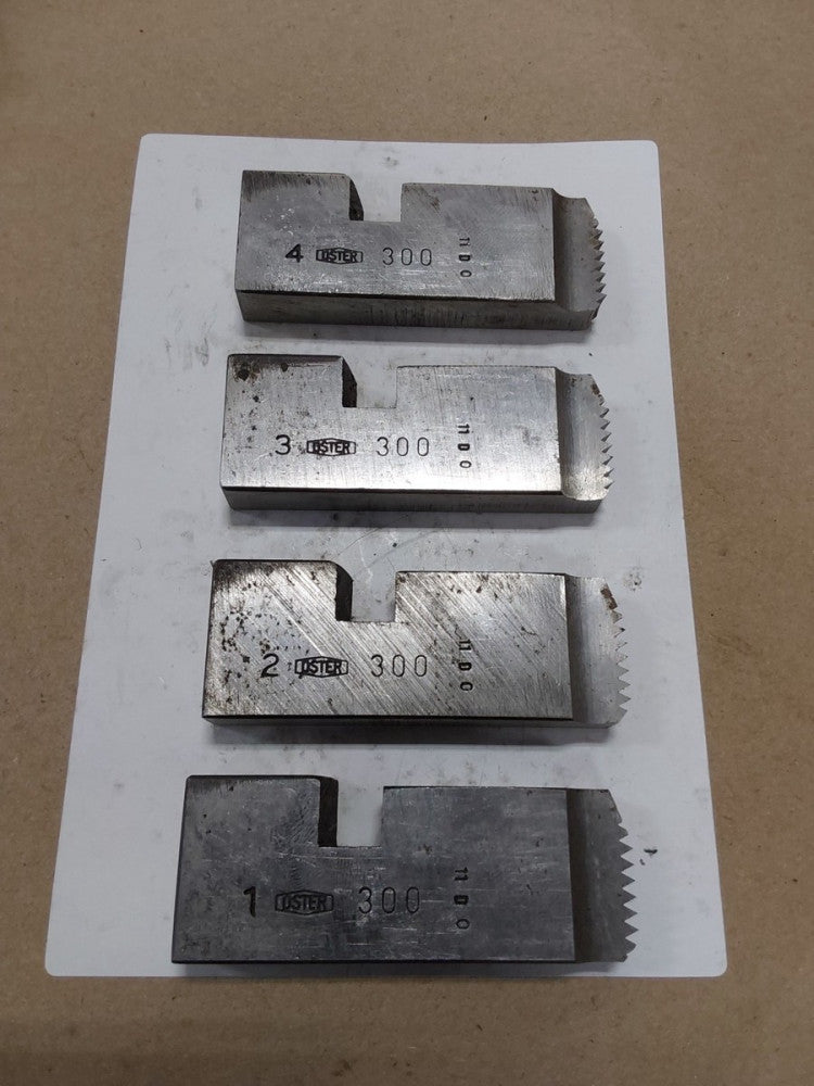 Oster 300 1-4 Die Set #1, 2, 3, 4......11 D 0...1" & 1"1/4S