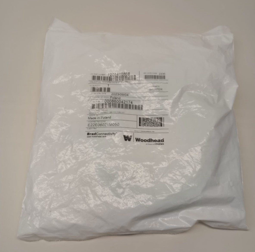 Brad Connectivity 1203410868 Cable M12 CAT6A 8-Pole Male/male St 5.0m 26AWG