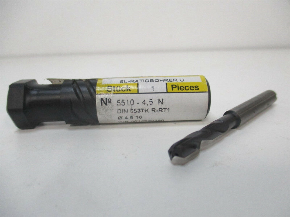 Guhring (9055100045000) #16 140° Spiral Flute Carbide Screw Machine Drill Bit