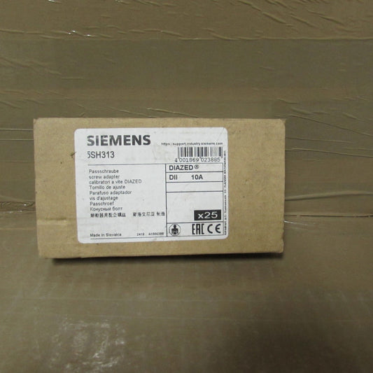 25PCS - SIEMENS, 5SH313, DIAZED SCREW ADAPTER, 10A/500v, NIB! MAKE OFFER!!