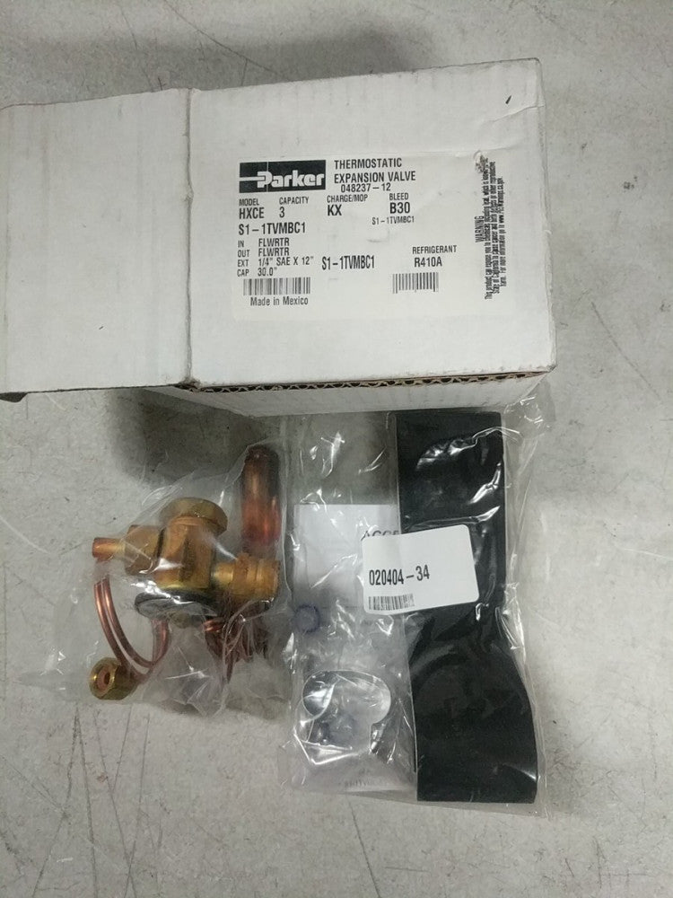 Parker Thermostatic Expansion Valve HXCE S1-1TVMBC1 Capacity 3 Bleed B30