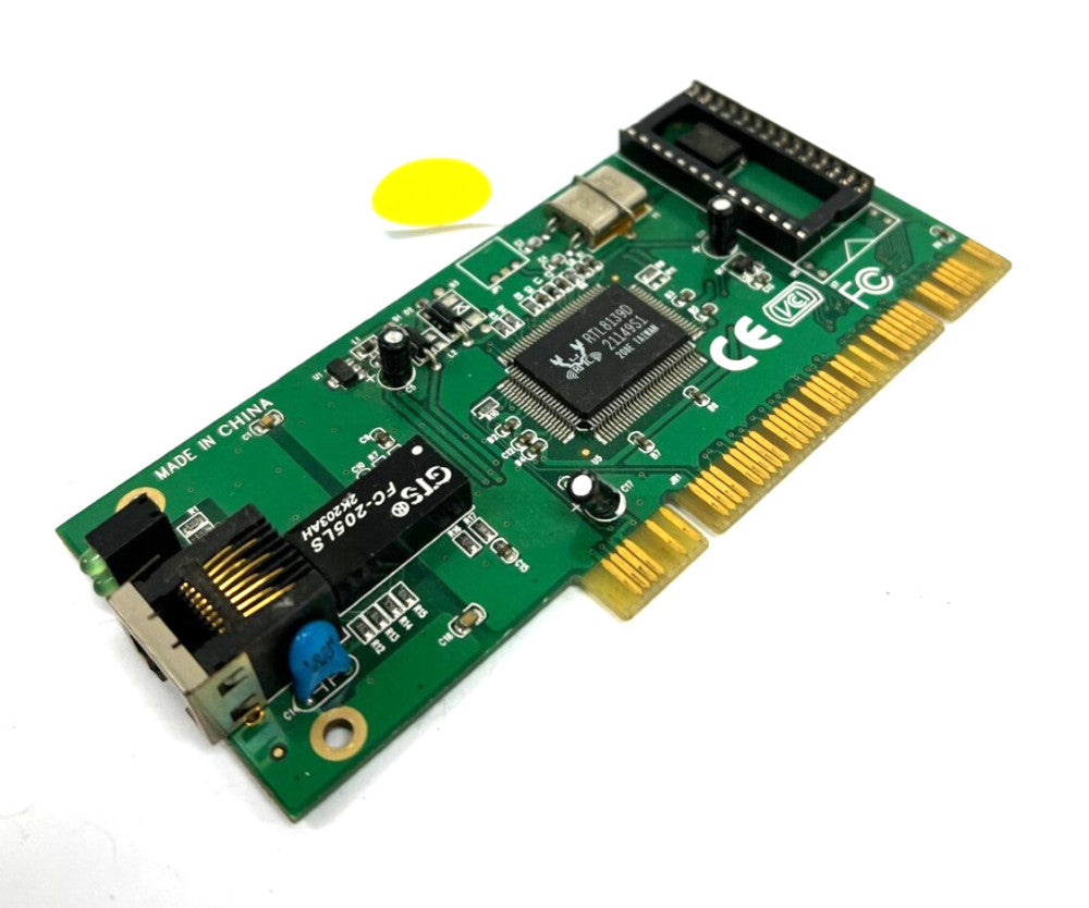 UNBRANED ETHERNET CARD N10203C18298H0G1S0G1P PCI DESKTOP 10/100MPS OAL 4-3/4"