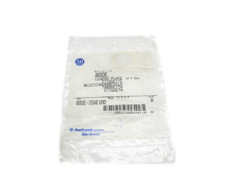 ALLEN BRADLEY 800E-35WE100 SER. A NSMP