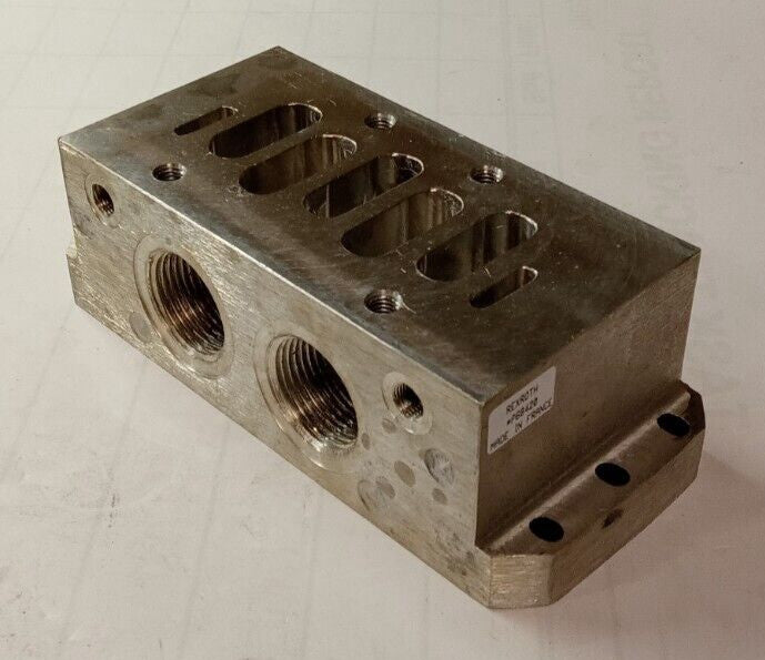 NEW REXROTH VALVE SUB-BASE MANIFOLD 1" NPT 5-PORT P68420
