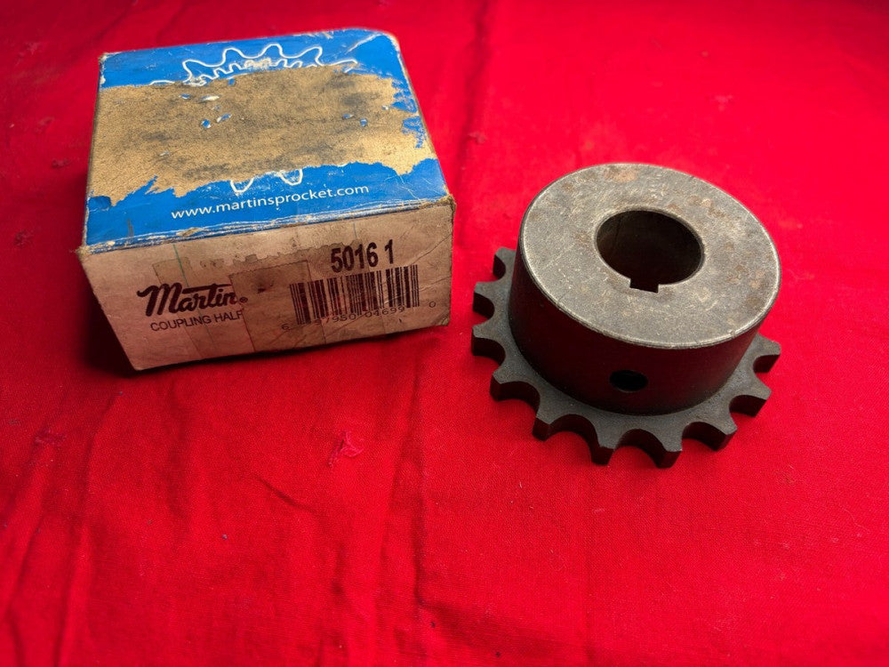 MARTIN SPROCKET 50161 16TEETH 50 CHAIN 1" BORE 1/4" KEYWAY