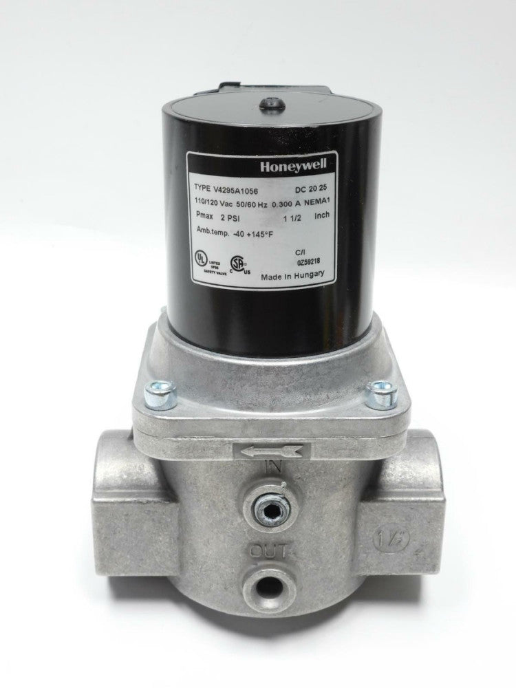 Honeywell V4295A1056 120v Solenoid Gas Valve N.C. 1-1/2" NPT 2 PSI