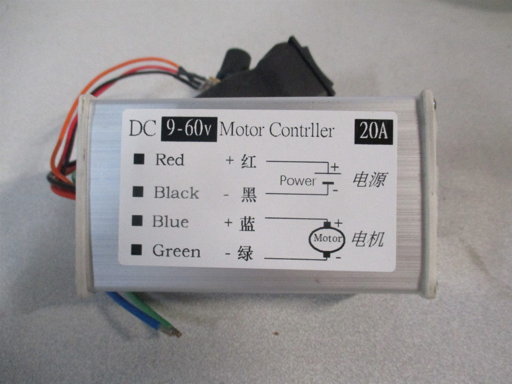 Modulator Regulator 20A 1200W PWM Monitor Dimmer Governor with Switch & Knob 