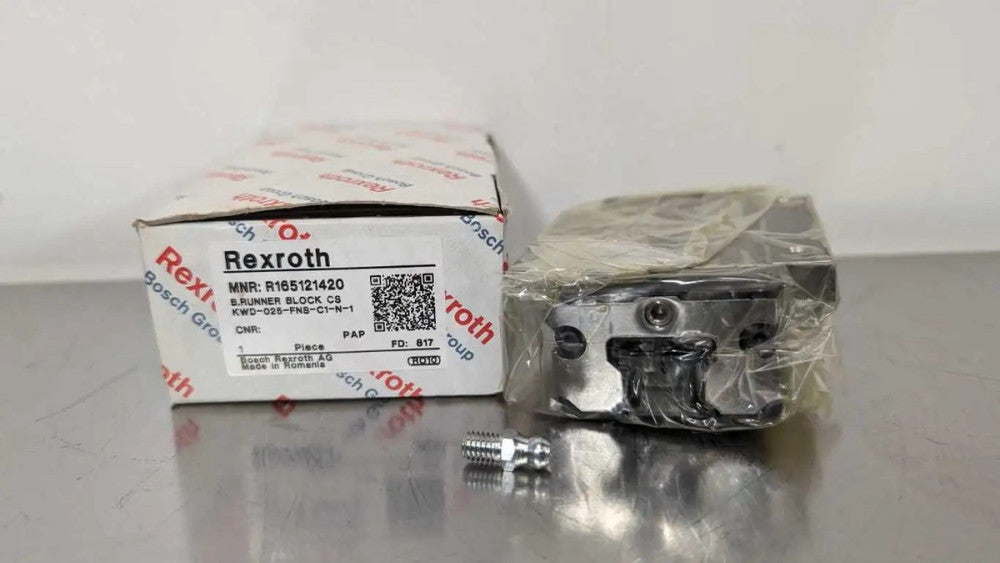 Rexroth R165121420 Roller Runner Block Carriage KWD-025-FNS-C1-N-1 Linear Bearin