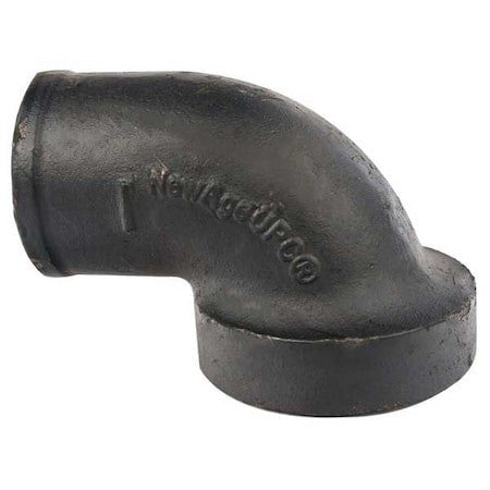 Zoro Select 220326 90 Degrees  Elbow Tapped 1/4 Bend, 1-1/2" Pipe, Female