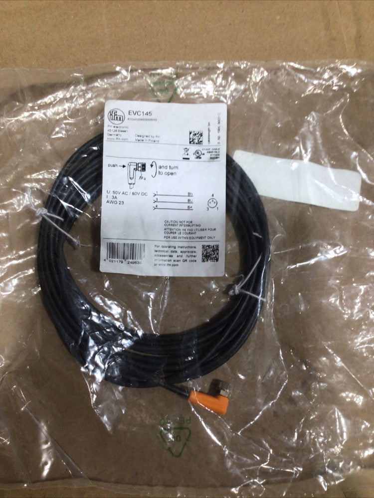 IFM EVC145 Proximity Switch sensor cable NOS