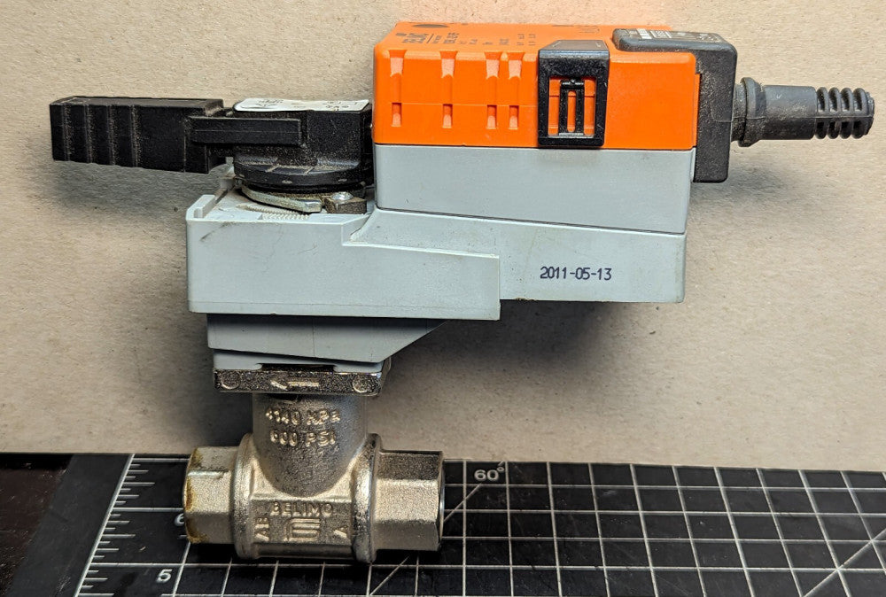 DN 15 ½” Stainless Steel 600 PSI Ball Valve With Belimo 24V Actuator [A6B4]