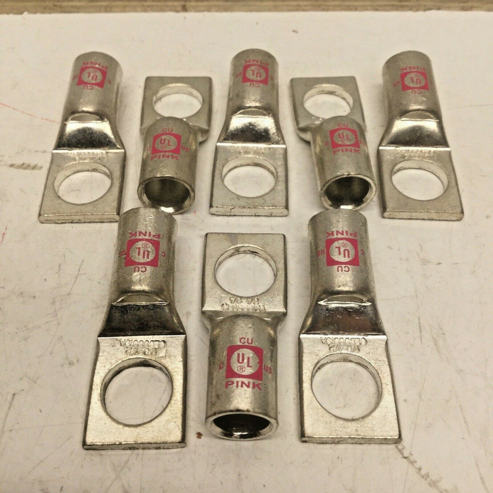 NSi GL1048 Compression Lug 1 Hole 1/2”, 1/0 AWG (LOT of 8)