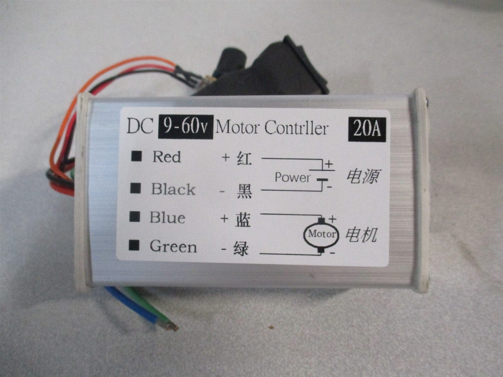 Modulator Regulator 20A 1200W PWM Monitor Dimmer Governor with Switch & Knob 