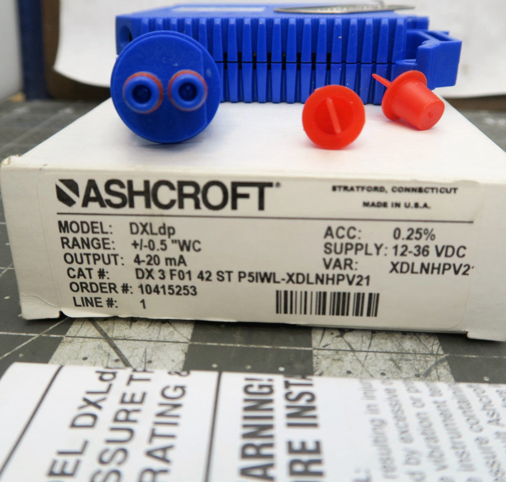 ASHCROFT DXLdp DIFFERENTIAL PRESSURE TRANSMITTER NEW IN BOX [B8Y2] #10