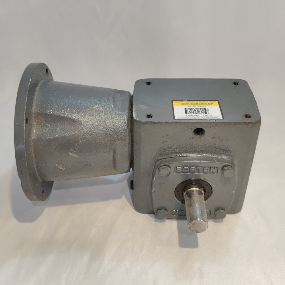 Boston RF718-15-B5-H Gear Reducer Ratio 15:1 Input 1.13hp Output 552Lb