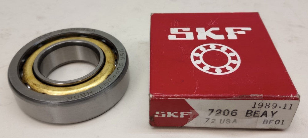 SKF 7206 BEAY Angular Contact Ball Bearing 30mm ID X 62mm OD X 16mm W 7206BEAY