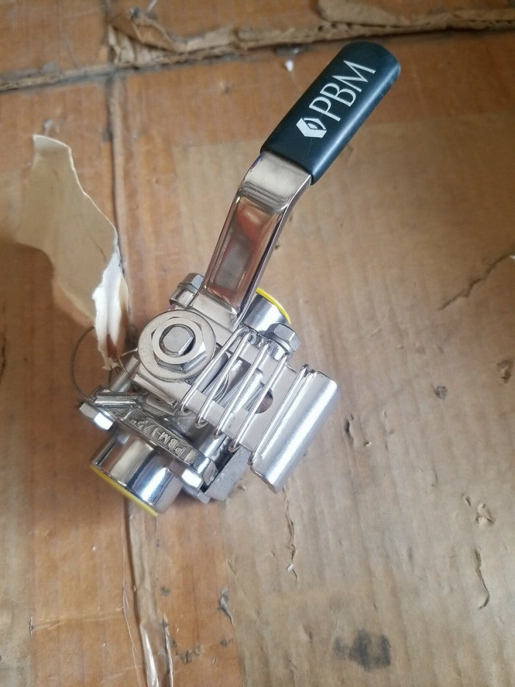 PBM 1/2" Stainless Steel Flanged Ball Valve CF3M 316L Seals SPHLC5Q-C-F04C