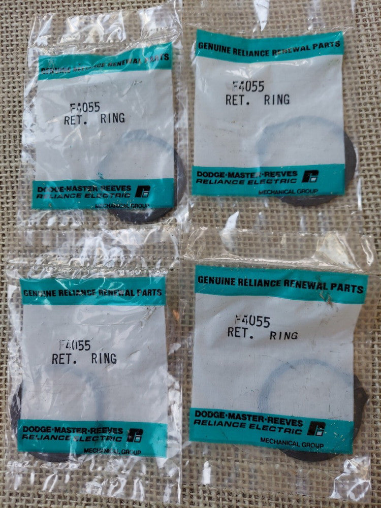 Lot of 4 - Dodge Reliance F4055 Retaining Rings. GENUINE RELIANCE RENEWAL PART